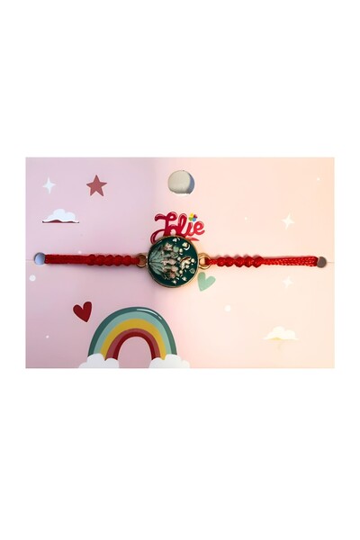 Flippy Martisor bracelet for children with braid, multicolor model, jolie