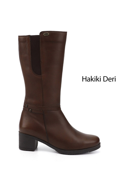 GÖNDERİ(R) BROWN ANTIQUE Gön Originálna koža s okrúhlou špičkou Guma Podrážka...