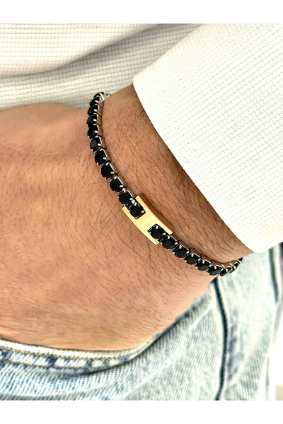 FERRO Siyah Çelik Erkek Bileklik FRJ10006A-R