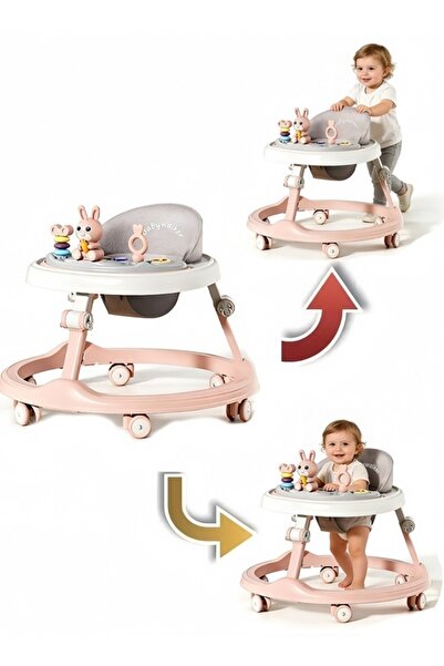 Generic مشاية أطفال قابلة للطي بارتفاع قابل للتعديل مناسبة للأولاد والبنات من...