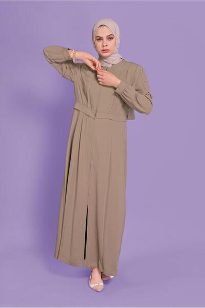 TRENDTESETTÜR KADIN VİZON (A.VİZON) KUŞGÖZÜ DETAYLI PARDESÜ T 10382