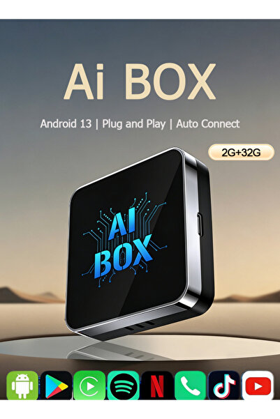 Makrystorm أحدث جهاز لاسلكي بتقنية الذكاء الاصطناعي CarPlay بسعة 2+32 جيجاباي...