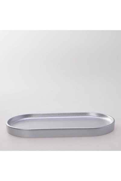 Selim صينية فيكتوريا بيضاوية صغيرة فضية