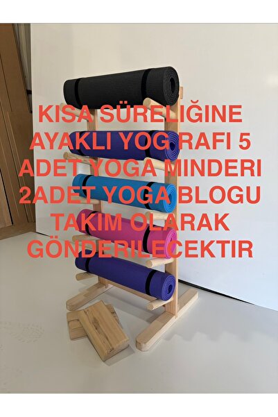 EŞSİZ MOBİLYA 1995 EŞSİZ MOBİLYA 5 Lİ AYAKLI YOGA RAFI 2 ADET YOGA BLOGU 5 AD...
