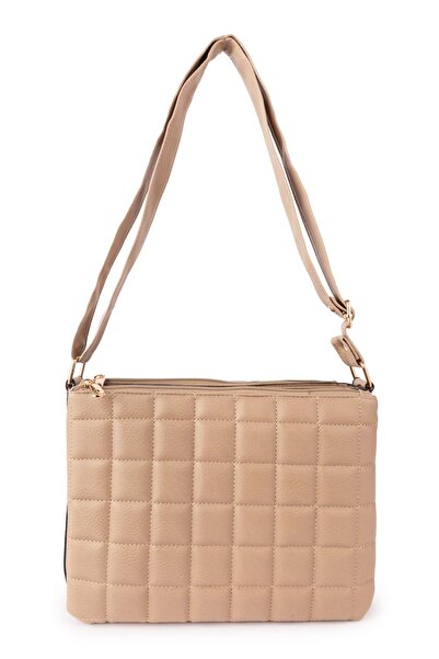 Gondol Women's Quilted Daily Stylish Bag Ald.4550 Mink