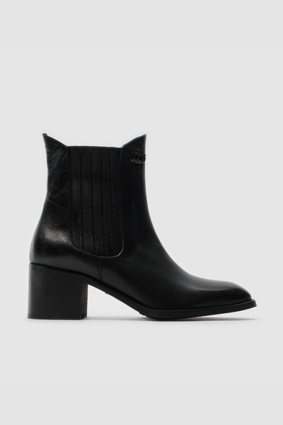 TOGO Siyah Hakiki Deri Kadın Klasik Bot [060171]