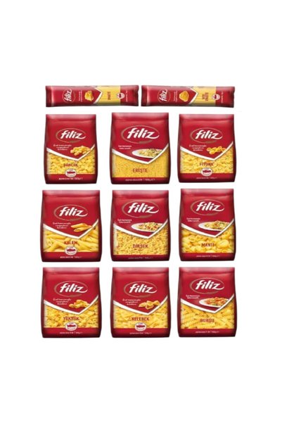 FİLİZ Filiz 11 Parça Ekonomik Makarna Paketi