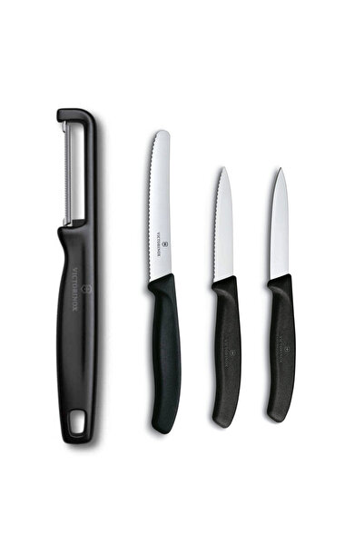 Victorinox Siyah Kırmızı Soyma Doğrama Seti