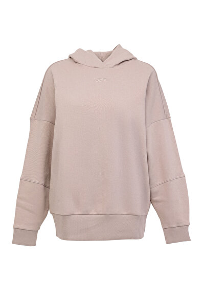 Reebok LUX OVERSIZED HOODIE Gri Kadın Sweatshirt