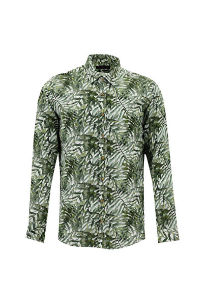 Abdullah Kiğılı Βαμβακερό πουκάμισο με μακρυμάνικο Slim Fit Slim Fit