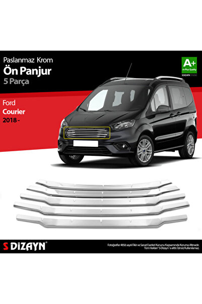 S Dizayn S-Dizayn Ford Courier Krom Ön Panjur 5 Prç. 2018-2023 5920182