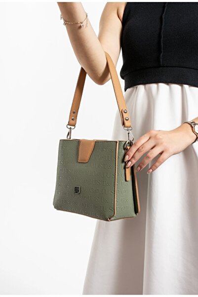 Just Polo حقيبة يد وكتف نسائية سوداء - حجم متوسط 6011MH