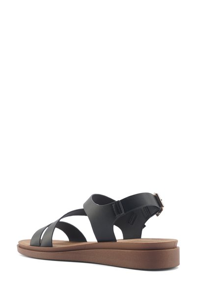 Polaris 166925 .Z5Fx Black Women's Comfort Sandals