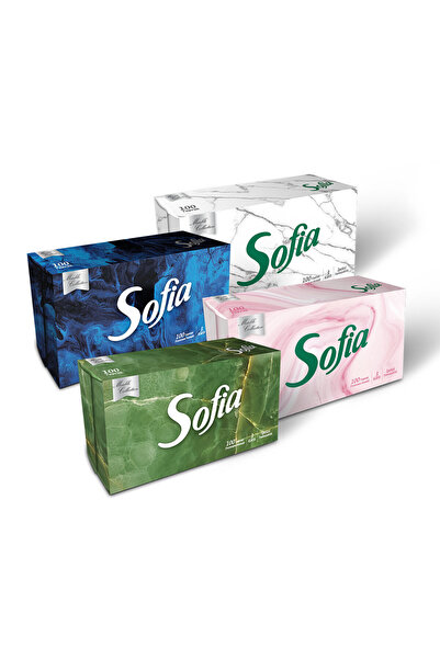 Sofia مناديل مبللة 100 قطعة 4 عبوات