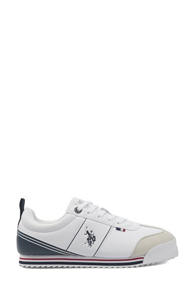 U.S. Polo Assn. حذاء رياضي رجالي أبيض من PAXY 6FX