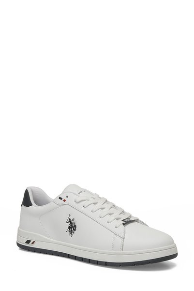 U.S. Polo Assn. حذاء رياضي رجالي أبيض من مارلون 6FX