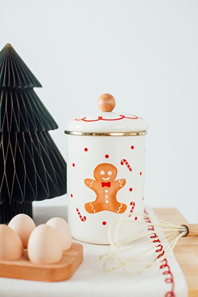 EMAYlab Merry New Year's Special Enamel Giant Size Capsule Jar, Multi-Purpose...