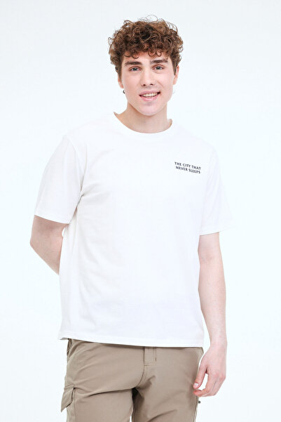 lumberjack ML RENZO 11URB4005 5FX Beli muški kratki rukav T-shirt