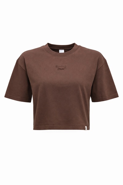 Reebok SALLY TEE Smeđa ženska majica kratkih rukava T-shirt