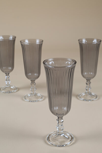 Rakle Splendid Set of 4 Coffee Glasses Smoked 120 Cc