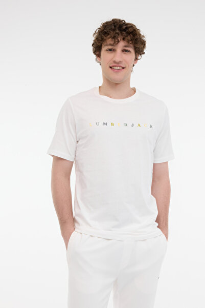 lumberjack ML MESUS 11URBNG2022 5FX Ecru muška majica kratkih rukava T-shirt