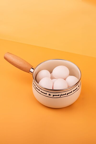 EMAYlab Mood Emaye Sos/sütlük/yumurta Tavası 1,3 Litre - 16 Cm (İNDÜKSİYON DAHİL TÜM OCAKLARA UYGUN)