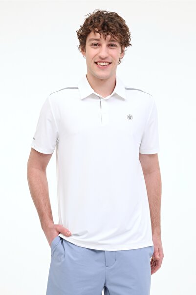 lumberjack Μπλουζάκι ML CRIS 12ELG7003 5FX Beyaz Erkek Kısa Kol