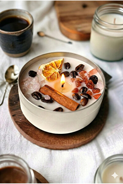 Genel Markalar Aşk & Sevgi Enerjisi Mistik Mum – Pembe Kuvars Taşlı Hediyelik...