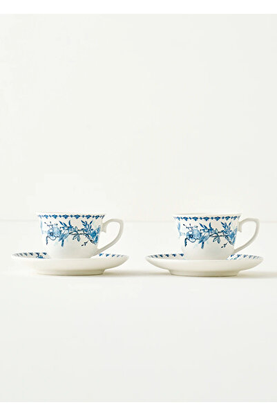 Bella Maison Bleu Blanc Set of 2 Coffee Cups Blue (90 Cc)