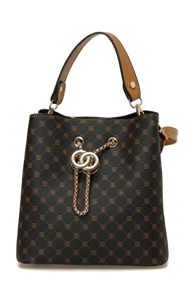 Butigo MNG AKS DTY KL 4PR KAHVE MULTI Kadın Kol Çantası