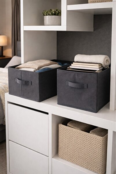 LUXWAY HOME 1 antracit kutija bez poklopca i 1 antracit pravougaonik organiza...