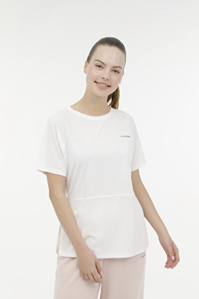 lumberjack WL CINDY 11CK906 3FX Ecru Γυναικείο κοντομάνικο μπλουζάκι