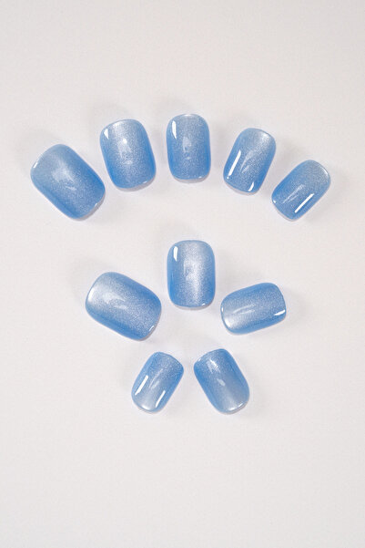 POP Beauty Takma Tırnak Seti & Zararsız Yapıştırıcı, Cat Eye