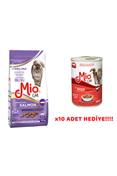 MİO Mio Somonlu Kısırlaştırılmış Kedi Maması 12 Kg