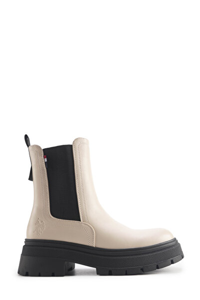 U.S. Polo Assn. ILLY 4PR Bej Kadın Chelsea Bot