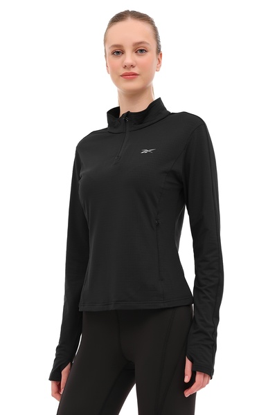 Reebok HELSINKI LS Siyah Kadın Uzun Kol T-Shirt