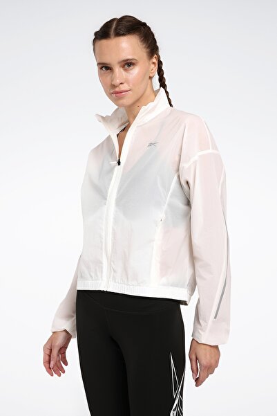 Reebok SPEED WOVEN JACKET Ekru Kadın Ceket