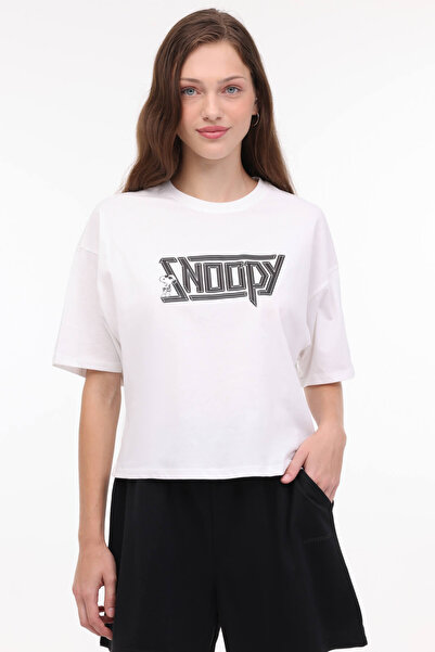 lumberjack Γυναικείο κοντομάνικο μπλουζάκι WL LINUS 11GFL996 4FX Ecru