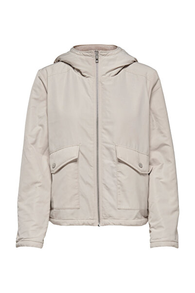 ONLY ONLDAHLIA REV. FUR JACKET Ekru Kadın Ceket