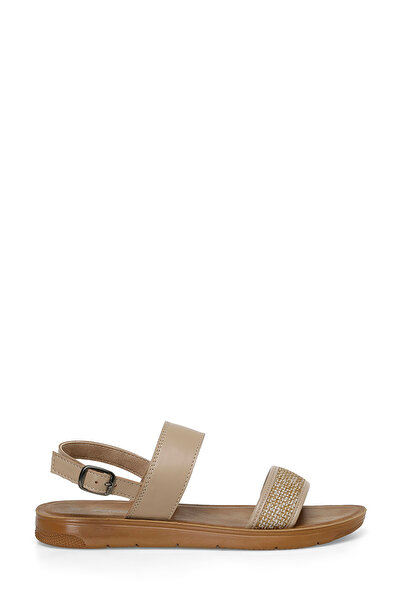 Polaris 323688.Z 4FX Bej Kadın Düz Sandalet