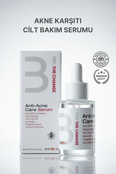 Bern Cosmetics Bern+Lab Akne ve Serumu Leke Gözenek Sıkılaştırıcı Siyah Nokta...