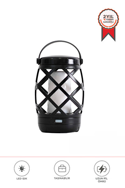 Torima Nostaljik Retro Pilli Led Işıklı Gece Lambası LW40 Siyah