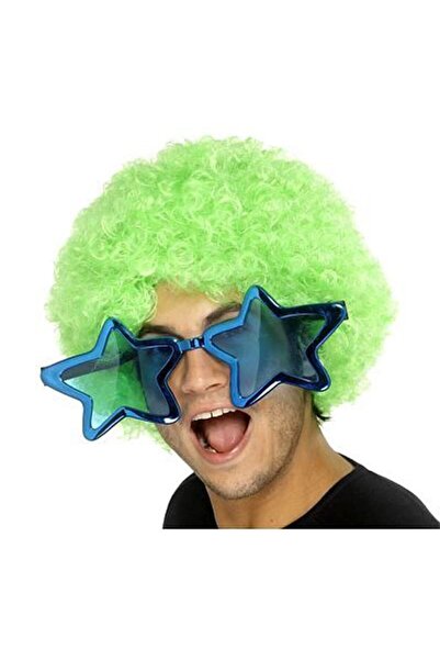 Pandoli Partidolu Süperstar Yıldızlı Parti Gözlüğü Mavi Renk