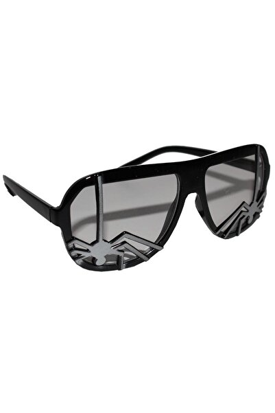 Pandoli Partidolu Örümcek Adam Spiderman Partisi Gözlüğü Siyah Renk