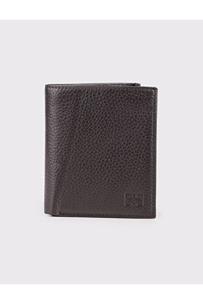 Cabani Siyah Hakiki Deri Erkek Cüzdan (Fermuarlı)