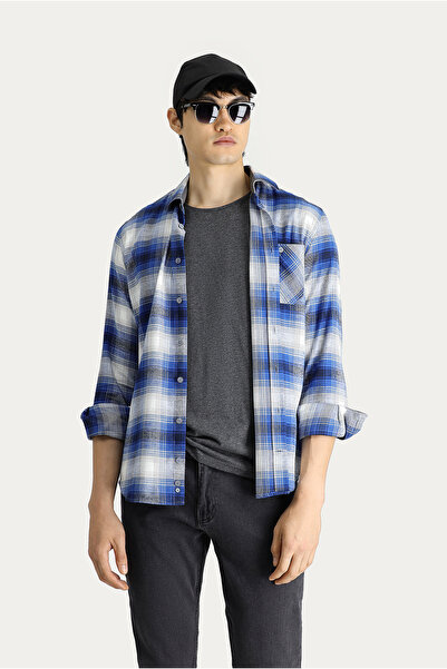 Kiğılı Μακρυμάνικο Slim Fit Slim Fit καρό Ξυλοκόπος Βαμβακερό πουκάμισο