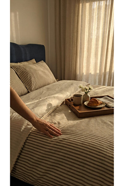 NATURAL LİFE CONCEPT طقم غطاء لحاف فاخر قابل للتنفس مناسب للاستخدام في 4 مواس...