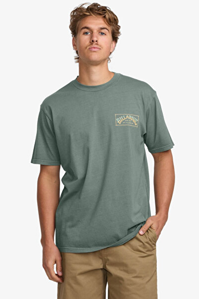 BİLLABONG Original Arch Premium Gri Men's Short Sleeve T-Shirt