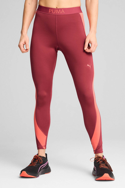 Puma 52667917 W STRONG COLORBLOCKTI Beyaz Blok Desenli Kadın Tayt