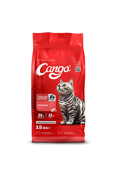 Cango Hrana uscata pisica adult, sterilizata, 15 kg, cu carne de pui, sanatat...